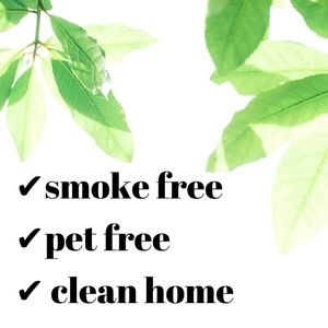 ✔️smoke free ✔️pet free